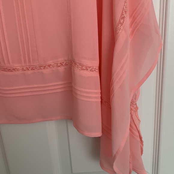 NY Collection Women's Chiffon Pink Tank Top - Picture 5 of 6